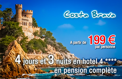 Séjour de 4 jours sur la Costa Brava